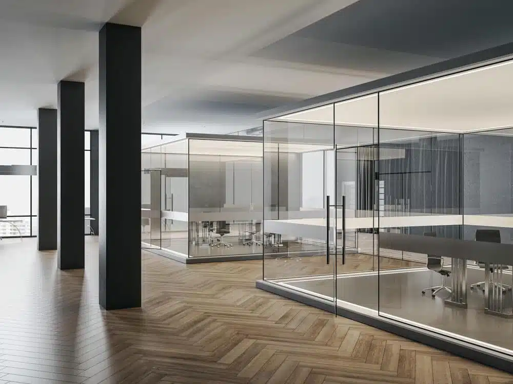 درب شیشه ای لولایی