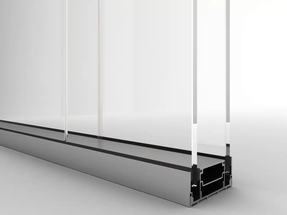 دیتیل پارتیشن دوجداره شیشه ای