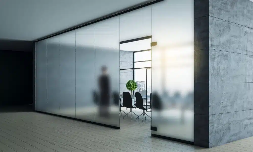 پارتیشن شیشه ای مات