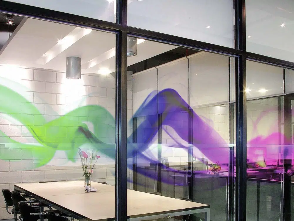 چاپ مستقیم روی شیشه پارتیشن