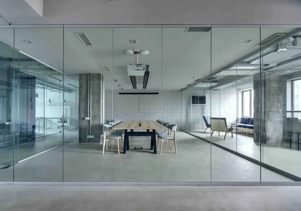 پارتیشن فریم لس شیشه ای