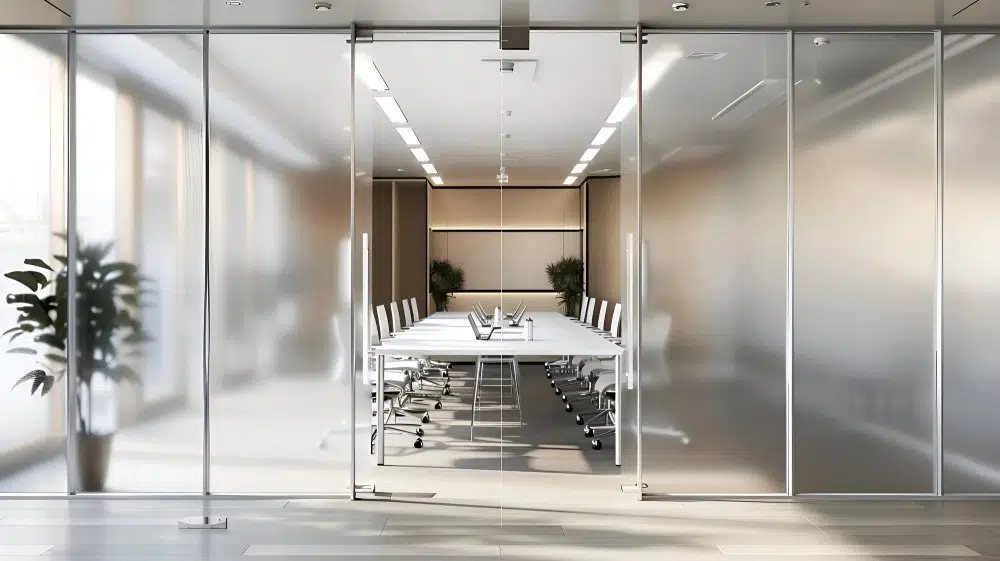 پارتیشن شیشه ای مات