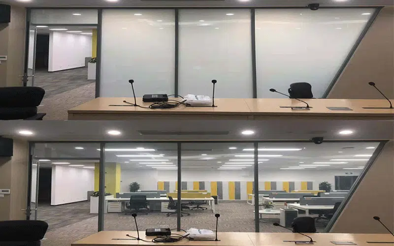 پارتیشن هوشمند شیشه ای: مقایسه فعال و غیرفعال